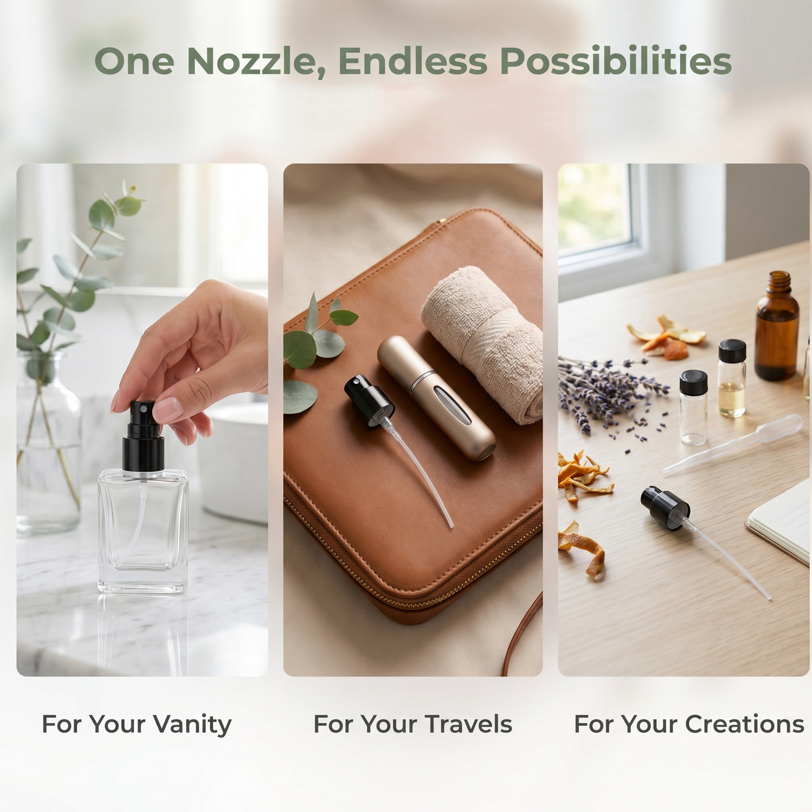 10Pcs Perfume Spray Nozzle Bla - Misting Bottle Fine 评论和价格